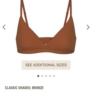 SKIMS Crossover Bralette in limited edition bronze
